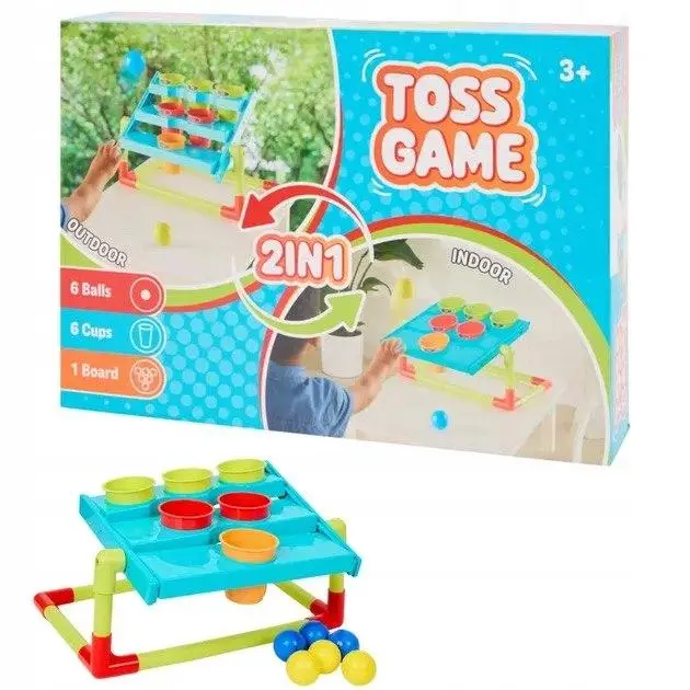 Настільна гра Toss Game 2в1 для дітей від 3 років, 13 елементівНастільна гра Toss Game 2в1 для дітей від 3 років, 13 елементів