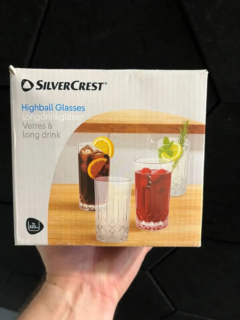 Набір склянок для лонгдрінків SilverCrest, 4 шт 320 мл SilverCrest