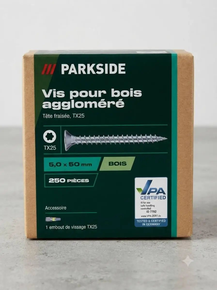 Шурупи для ДСП Parkside TX25 5,0x50 мм 250 шт Parkside