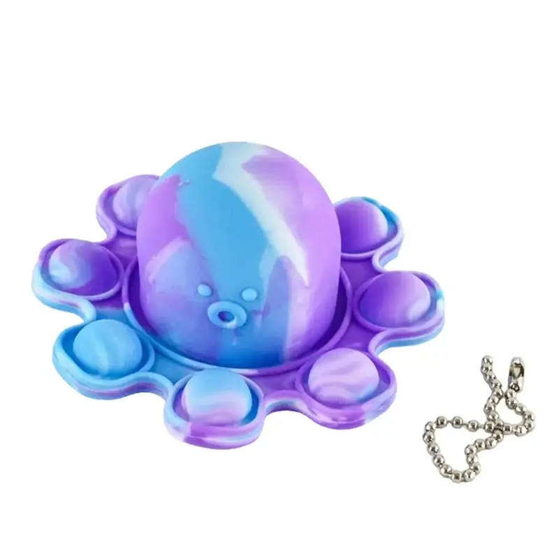 Іграшка Pop it Fidget Toy Push Flip восьминіг-перевертень брелок Fing'rs