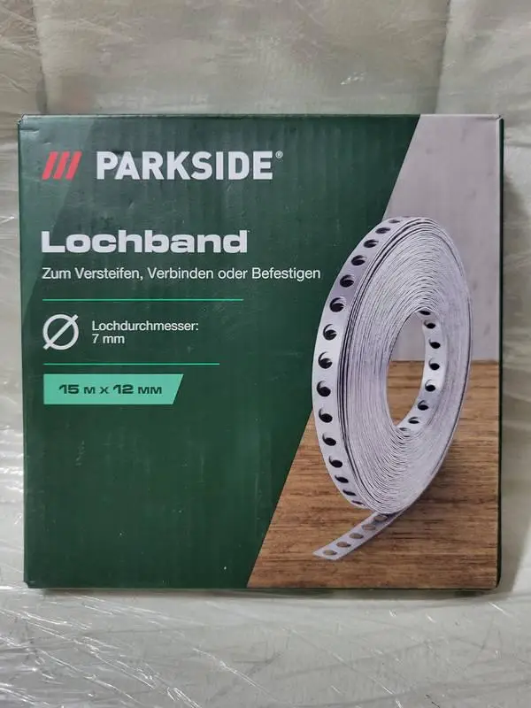 Стрічка монтажна перфорована (15 м × 12 мм) Parkside LB-13199 Parkside