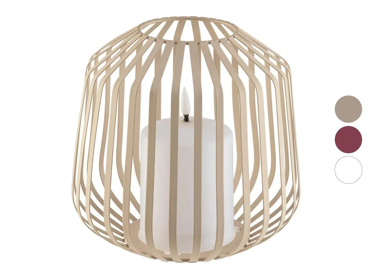 LED-свічка в металевому кошику LIVARNO home