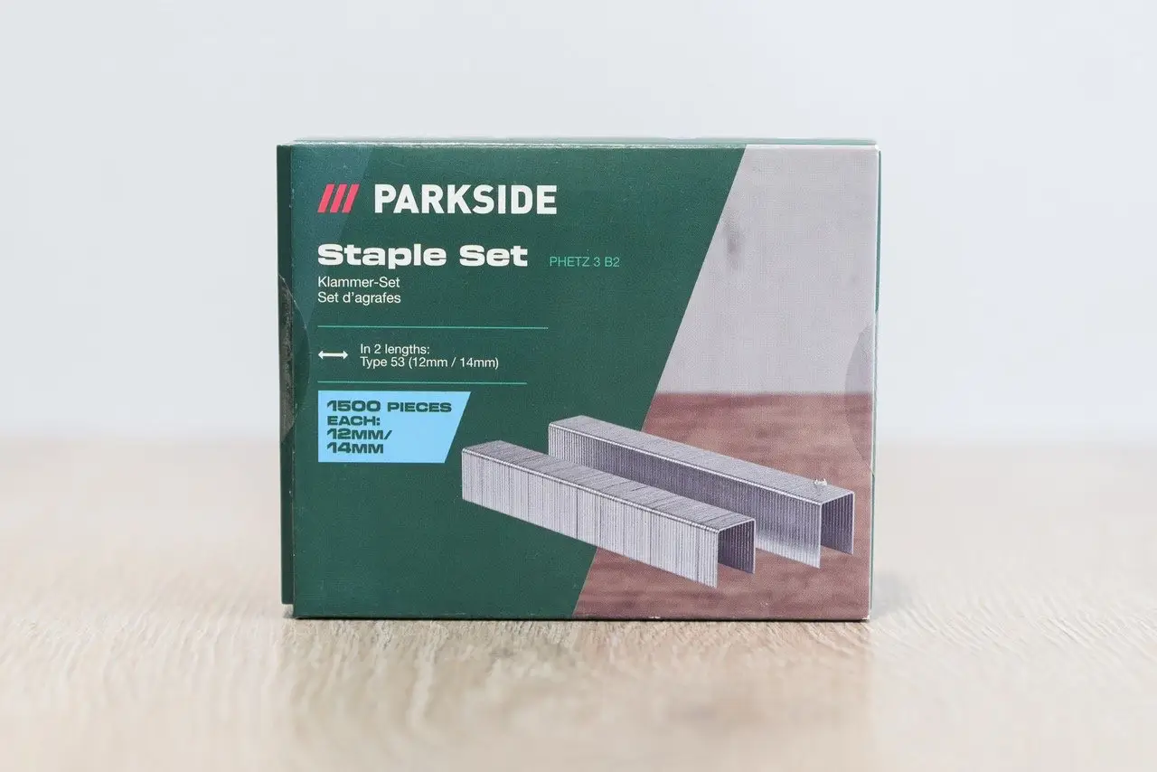 Набір скоб для степлера Parkside PHETZ 3 B2 Скоби для степлера Скоби для будівельного степлера 12/14 мм