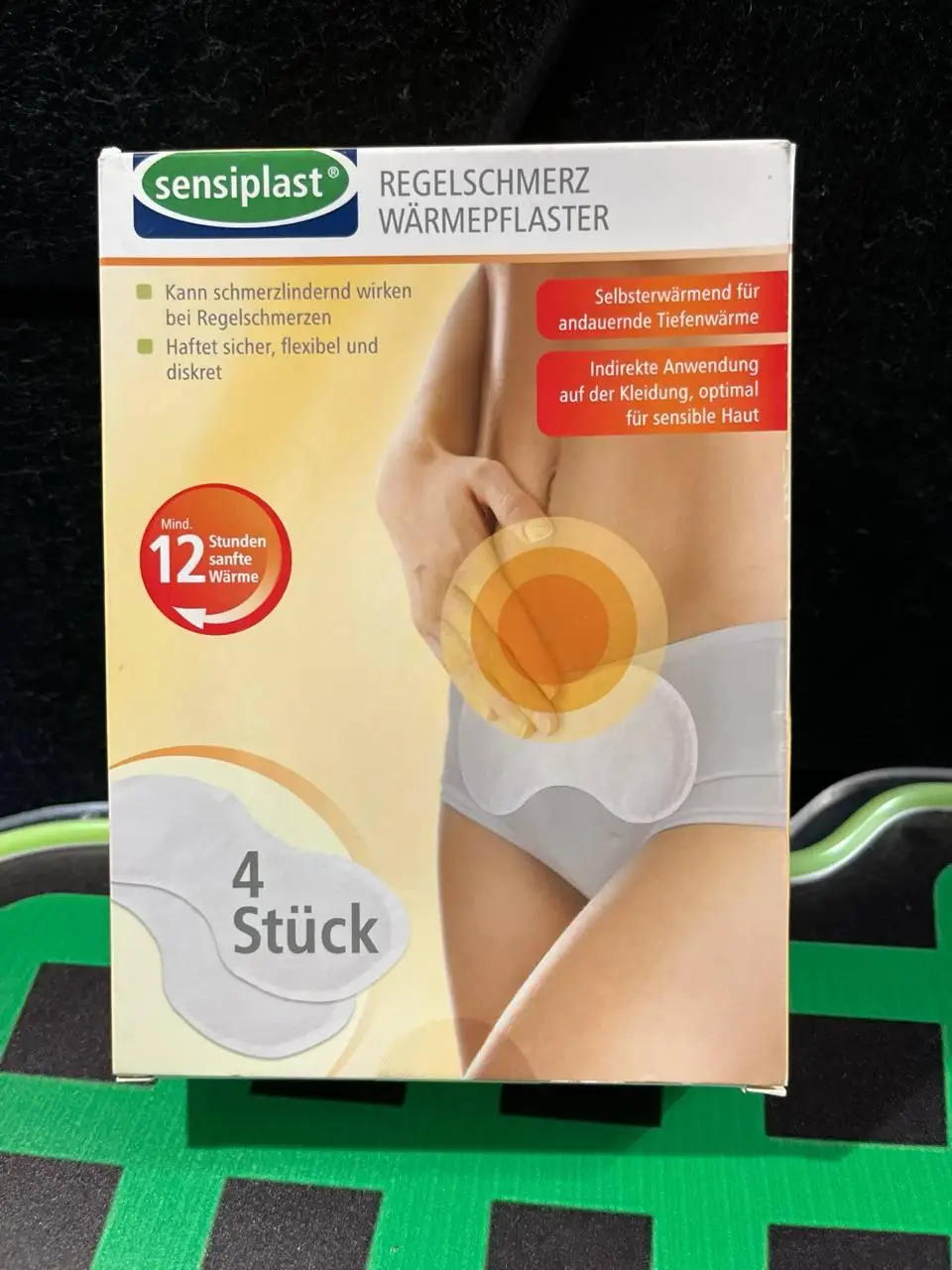 Термопластир при менструальних болях 4 шт білий Sensiplast Sensiplast