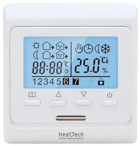 Терморегулятор програмований HeatTech HTP110-240 для теплої підлоги