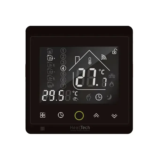 Терморегулятор програмований HeatTech HTP228-240 чорний