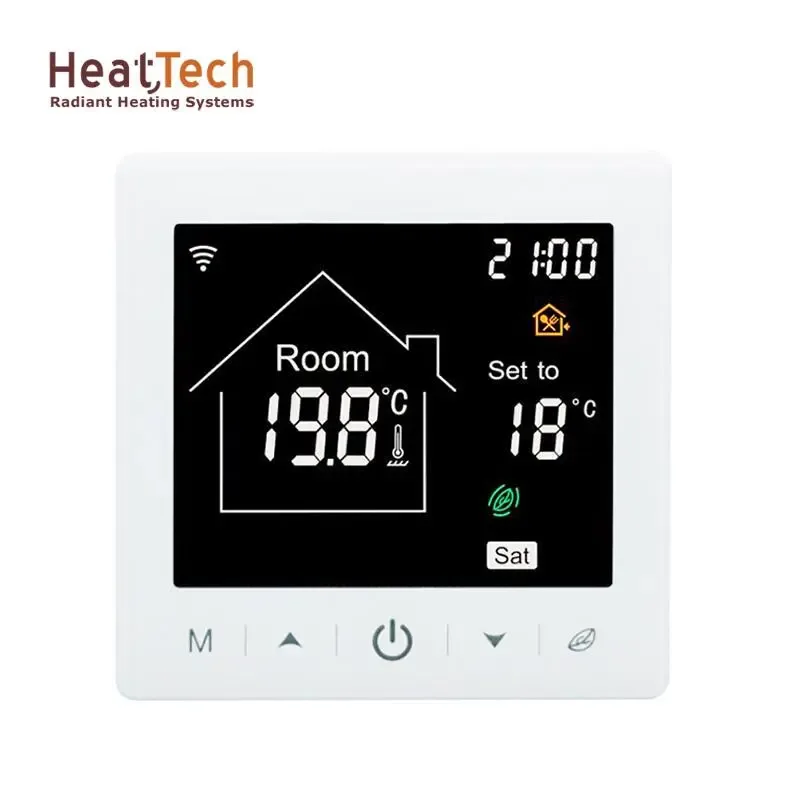 Терморегулятор сенсорний програмований WiFi HeatTech HTW121-240 для теплої підлоги